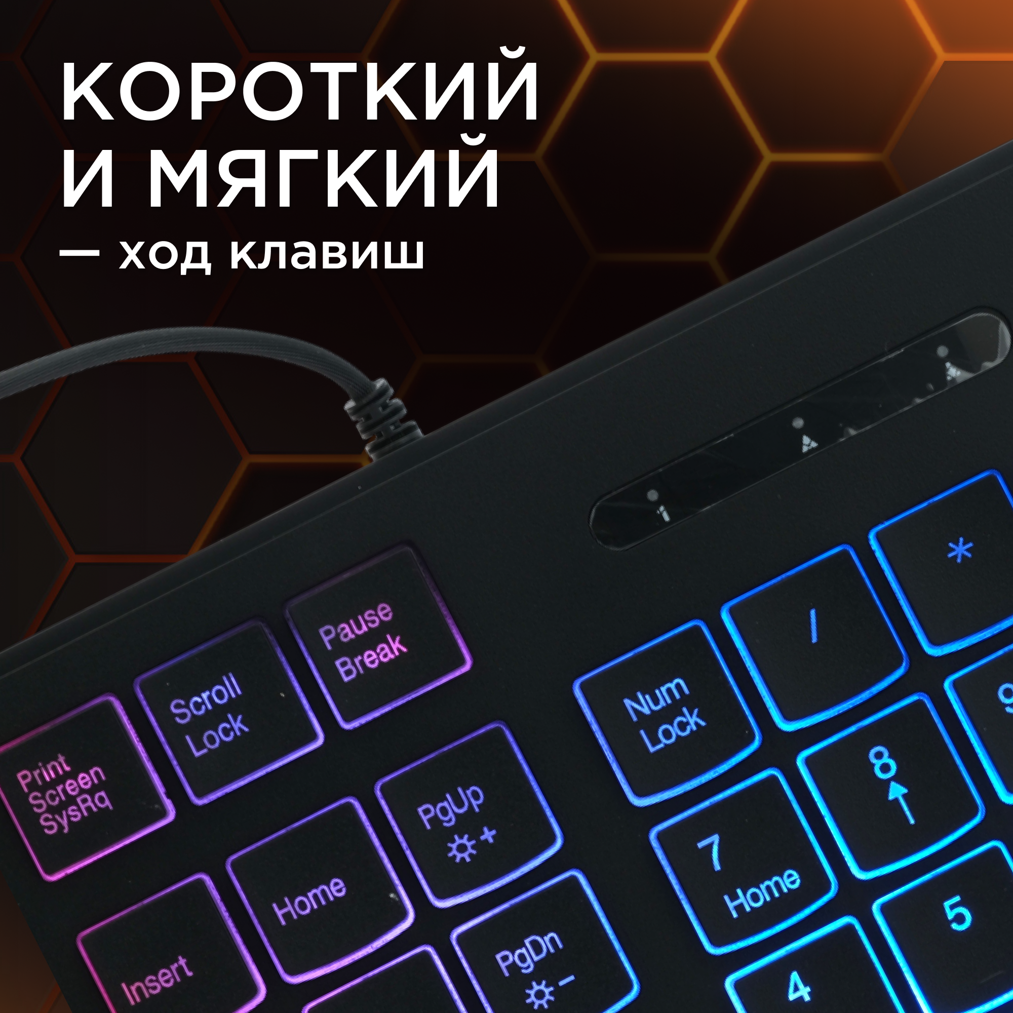 Проводная клавиатура Gembird KB-250L, USB