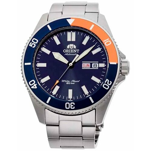 фото Наручные часы orient ra-aa0913l19b, серебряный, оранжевый
