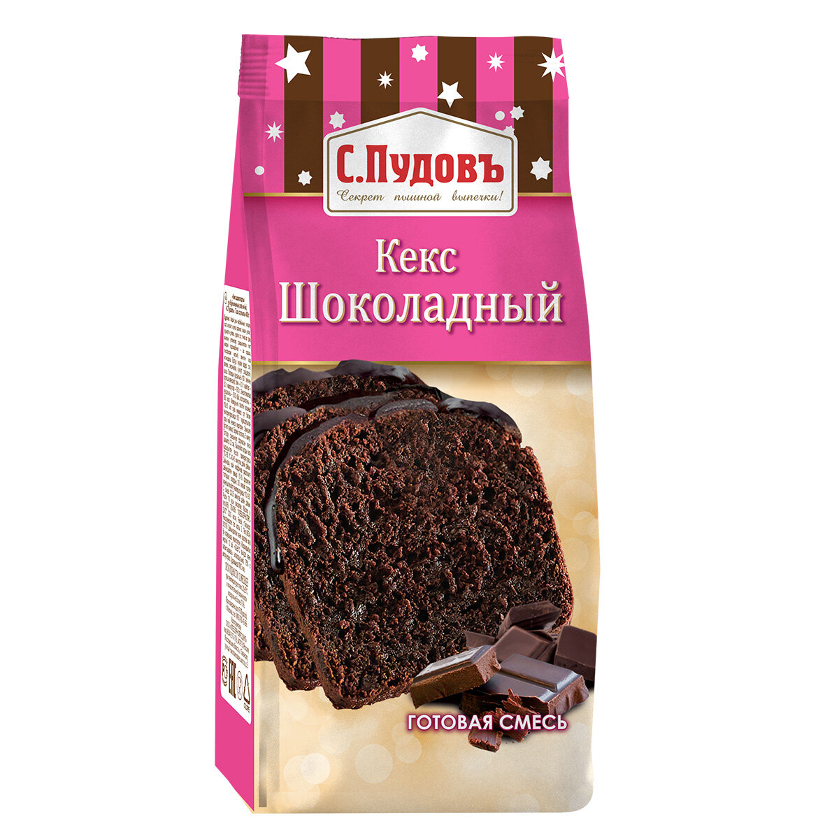 Смесь для выпечки С. Пудовъ, Кекс шоколадный, 400 г