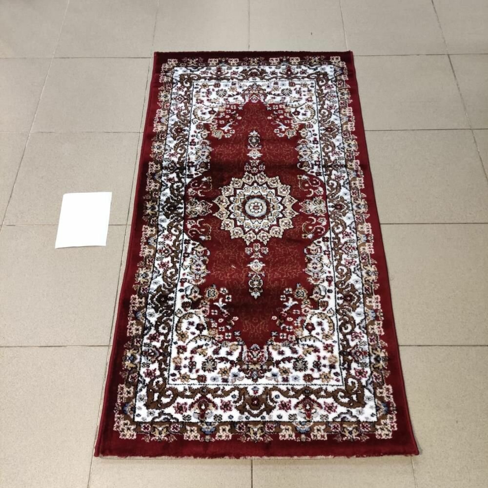 фото Ковер Классический БАЛ текстиль Elegant KZ W746B red, , цвет Красный, из нитей Хет-Сет, основа джут, размер 2 м на 4 м, вес 15,6 кг