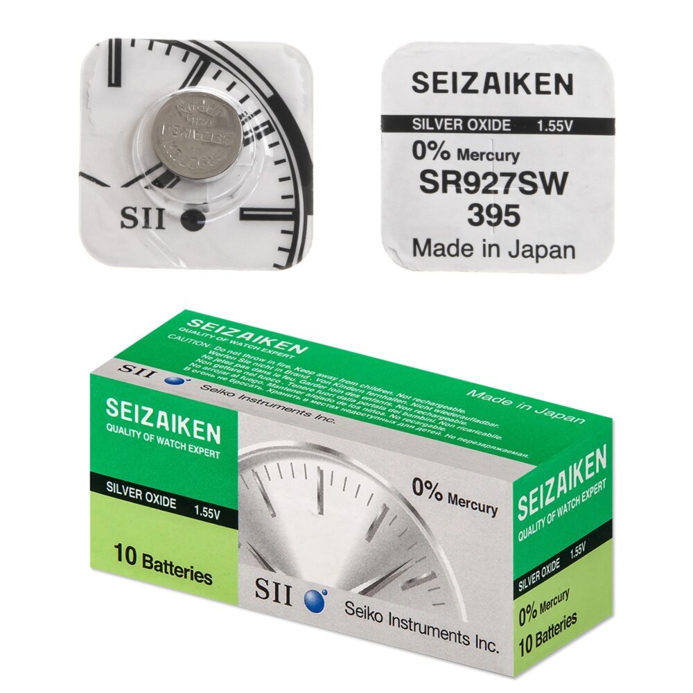 Батарейка SEIZAIKEN 395 (SR927SW) Silver Oxide 1.55V (1 шт)