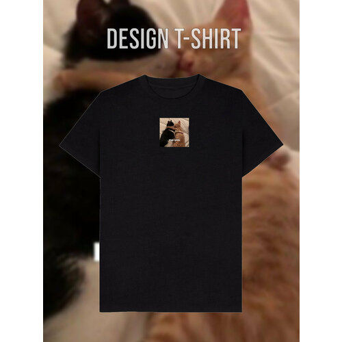 фото Футболка, размер 56, черный design t-shirt