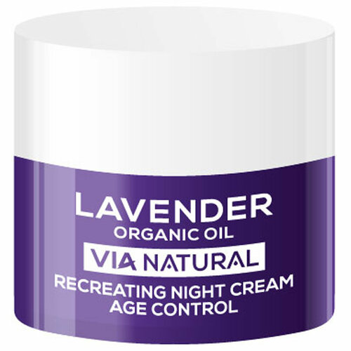 Крем для лица Ночной Антивозрастной восстанавливающий Lavender Organic Oil 50мл