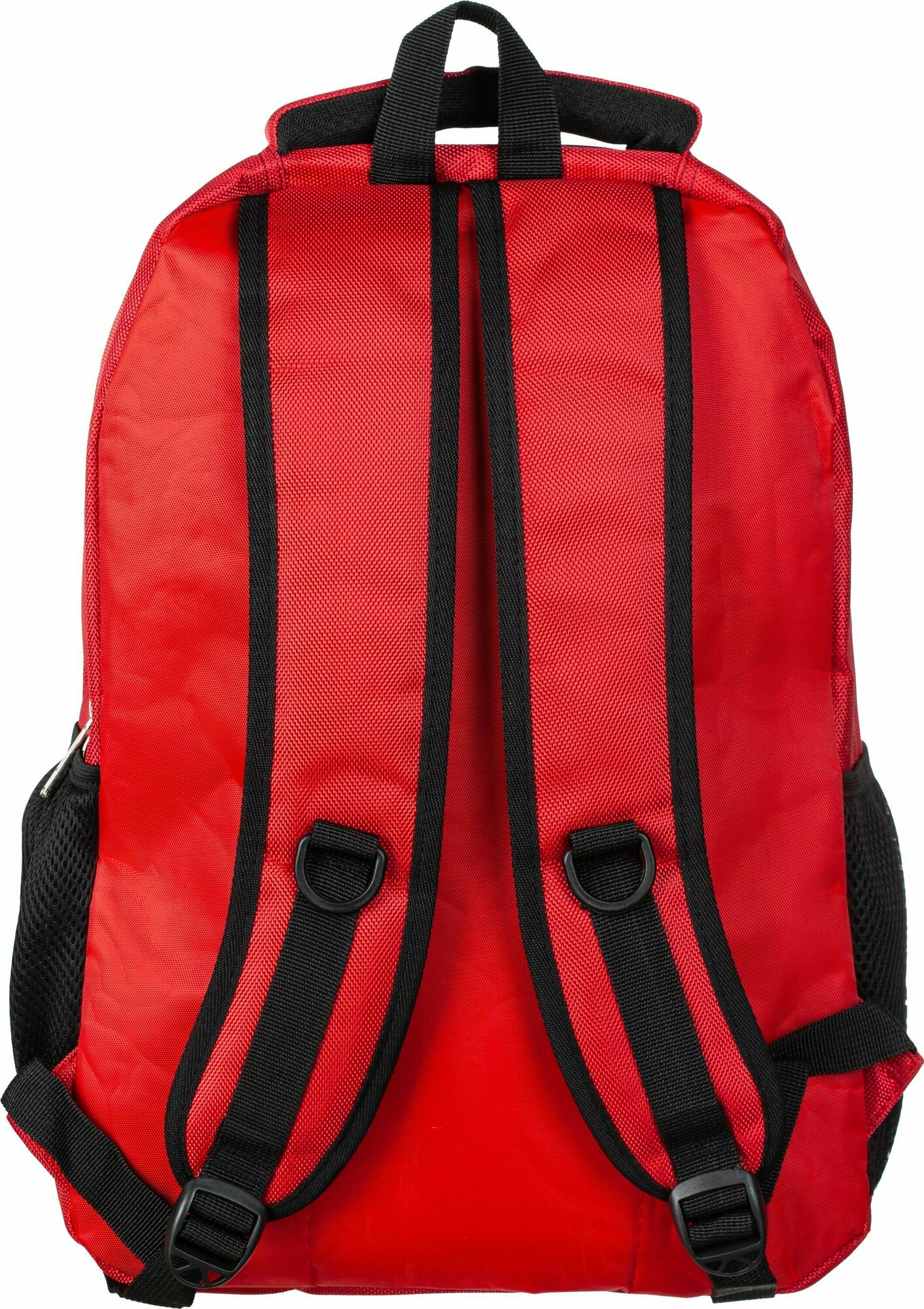 Рюкзак мужской №1 School, 3 отделения, 2 кармана, бордовый