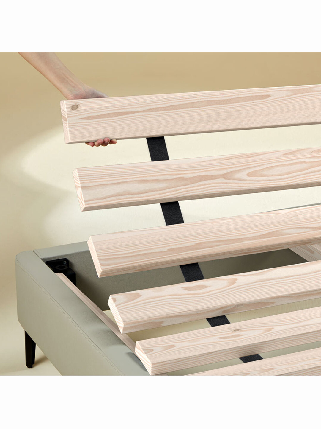 Кровати Xiaomi Двуспальная кровать Xiaomi 8H Sugar Fashion Soft Leather Soft Bed 1.5m Mist Blue (JMP5) (без матраса)