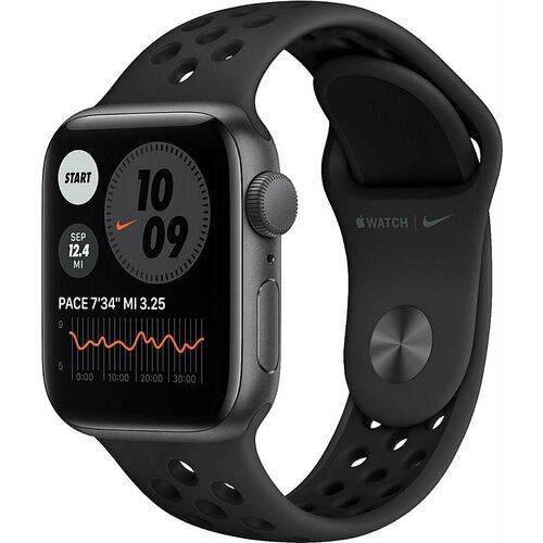 Часы Apple Watch Series SE 2022 44mm Aluminium Case GPS Nike Sport Band Anthracite/Black