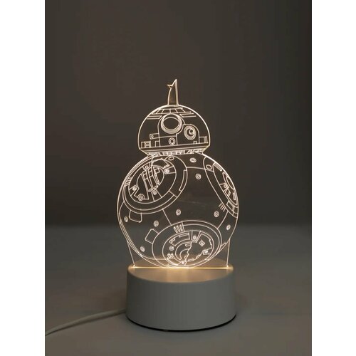 Светильник ночник 3D светодиодный LED подарок на новый год Цвет Лавандовый 999₽