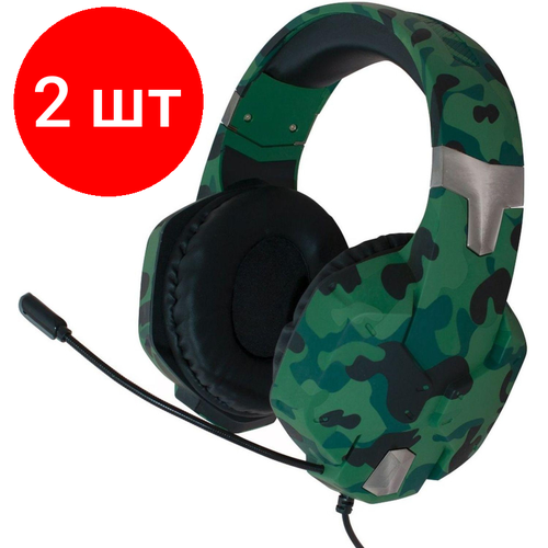 Комплект 2 штук Гарнитура RITMIX RH-566M Gaming Khaki Компьтерная 35 мм TRS 80001154 3888₽