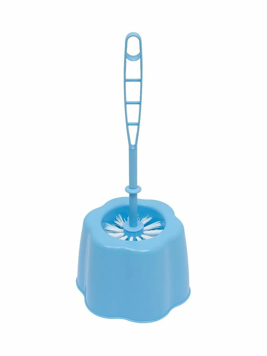 фото Ершик туалетный с подставкой Стандарт, голубой