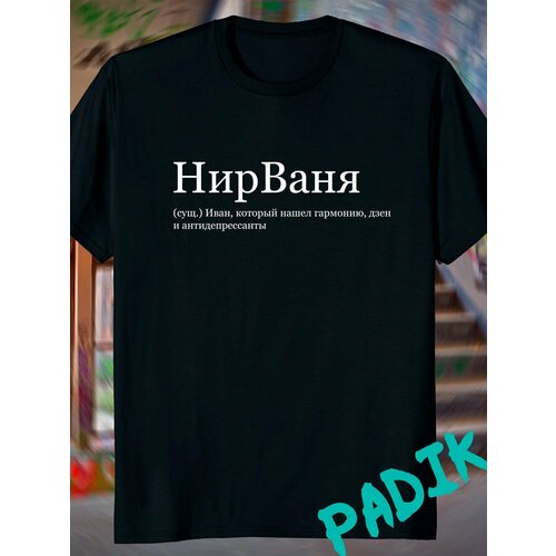 Футболка, размер XL, черный