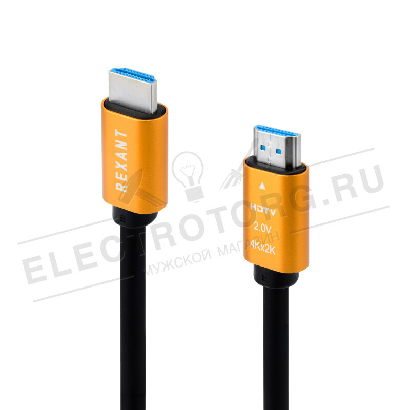 Кабель Rexant HDMI - HDMI 2.0, 3м, Gold REXANT - фото №6