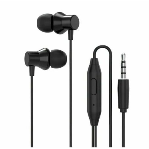 Наушники проводные Lenovo HF130 Metal Earphone черные 76000₽