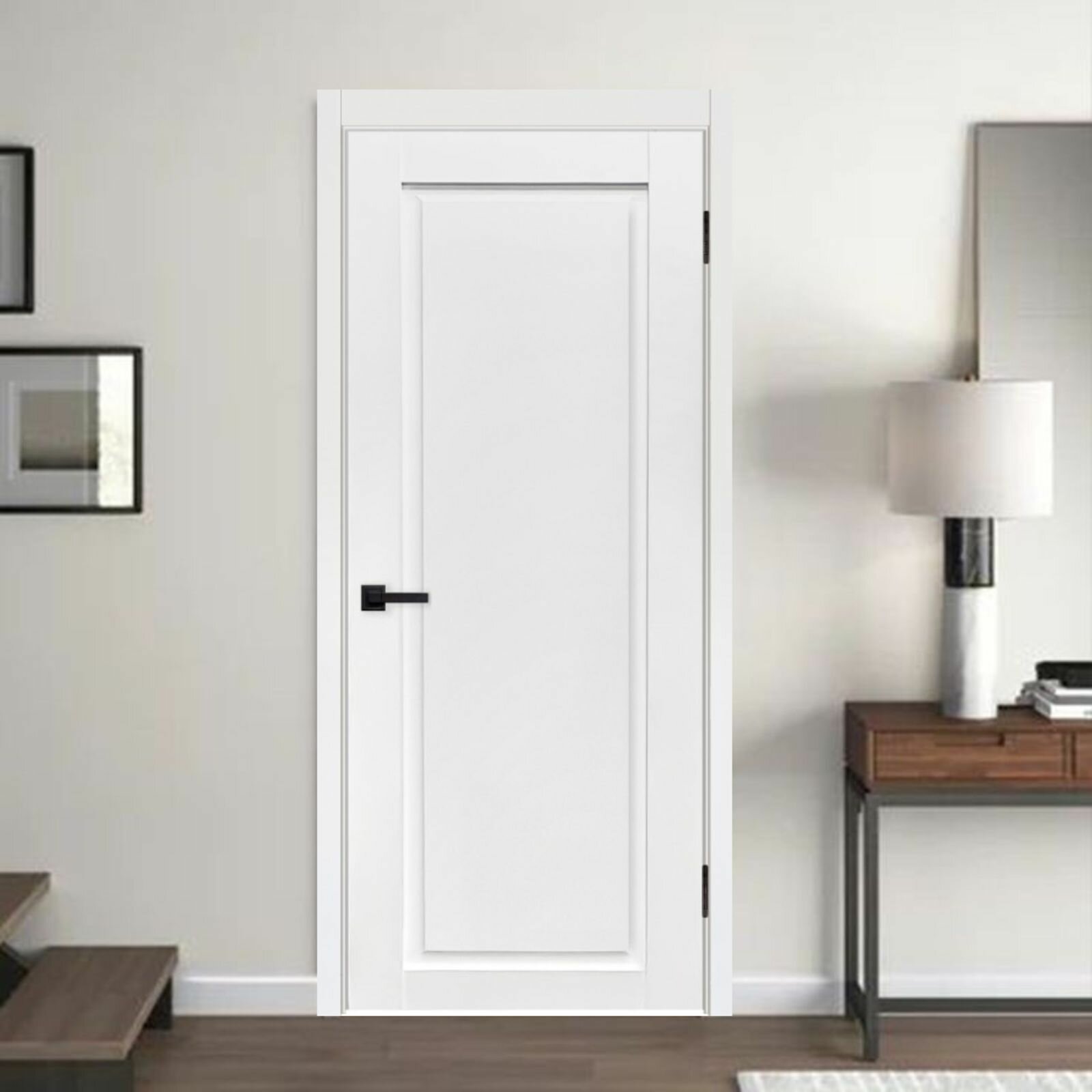 Дверь межкомнатная White (эмалит белый) Paputin's Doors 800 х 2000 мм