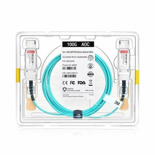 Кабель QSFP28 Fs Q28-AO10