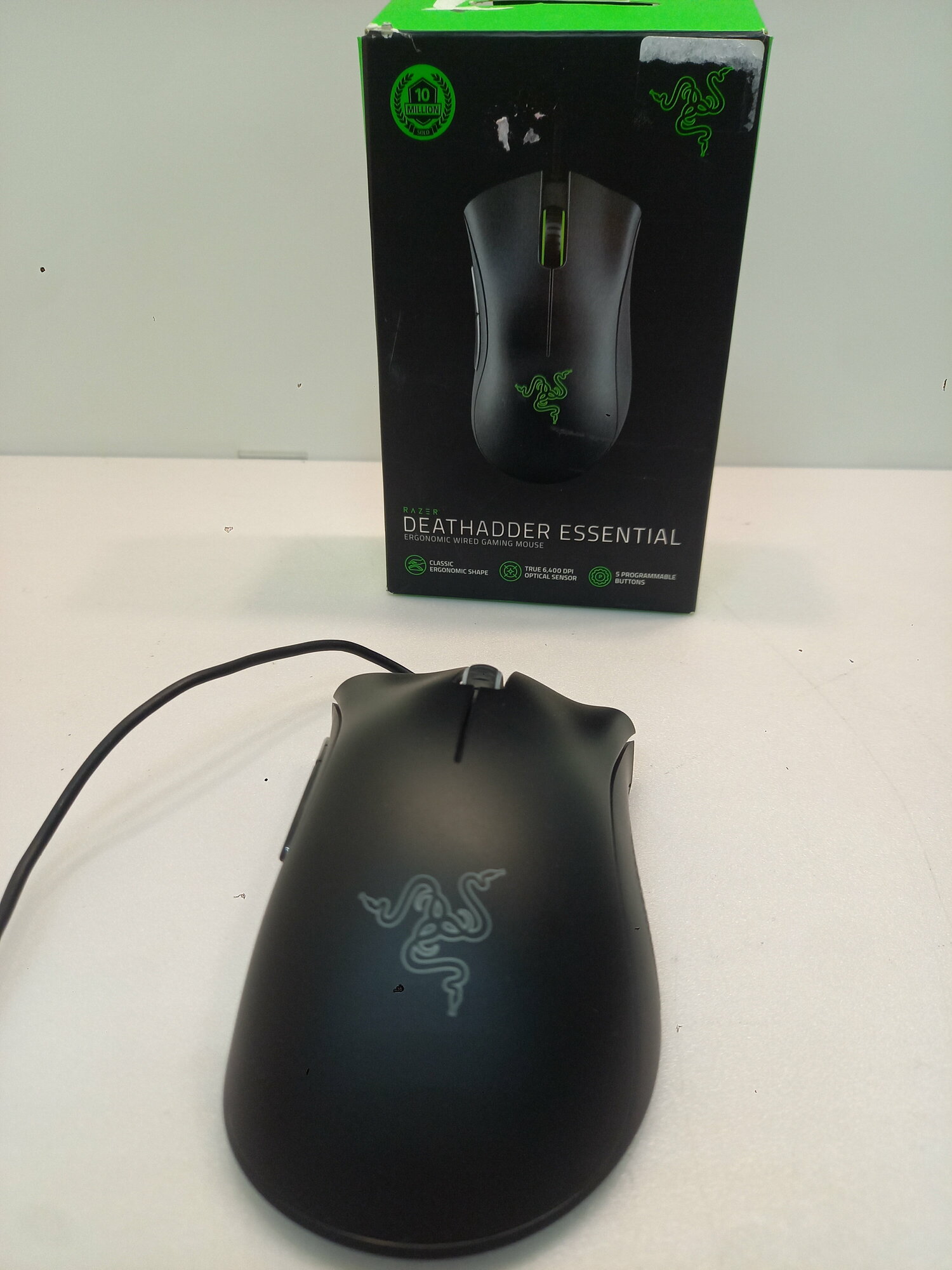 Мышь игровая проводная Razer DeathAdder Essential Mouse USB 5btn+Roll Чёрная