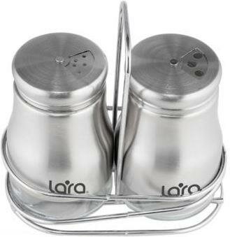 Набор для специй LARA LR08-06, 3 предмета, солонка и перечница 1х150мл