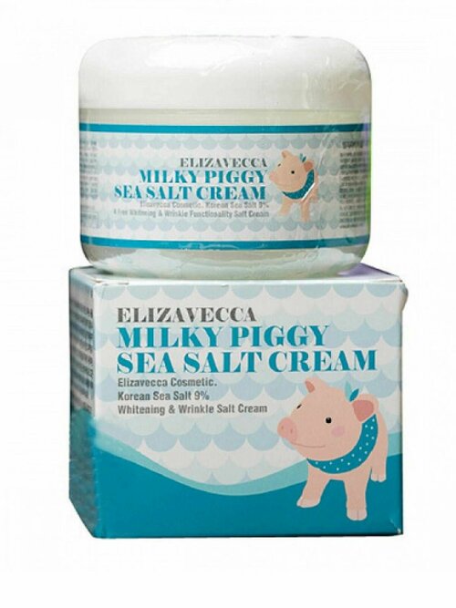 ELIZAVECCA/Крем для лица увлажнящий на основе морской соли Sea Salt