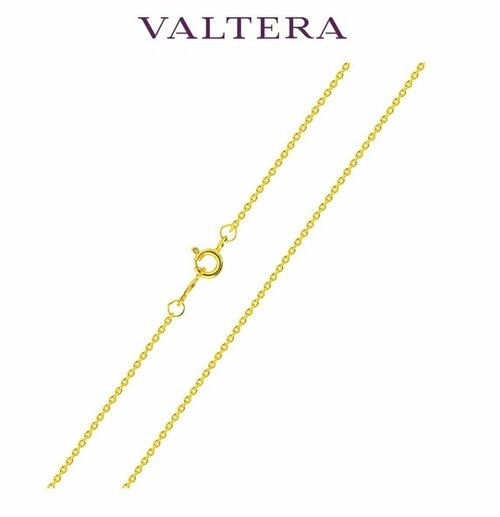 Цепь VALTERA, серебро, 925 проба, длина 35 см, средний вес 1.28 г, золотой