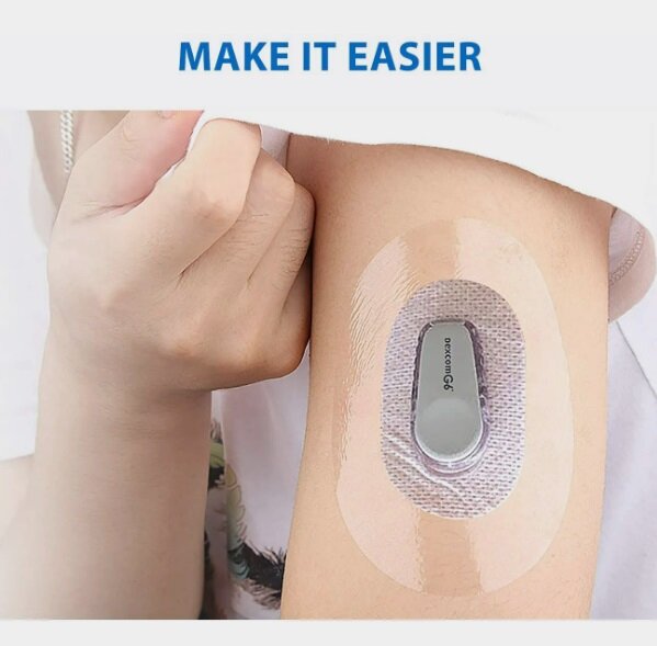 Фиксирующий Пластырь Фиксирующий пластырь для DEXCOM G6, прозрачный, водостойкий / 5 шт