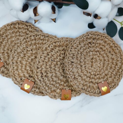 Набор эко- салфеток для горячего 12см 4 шт ручная работа 399₽