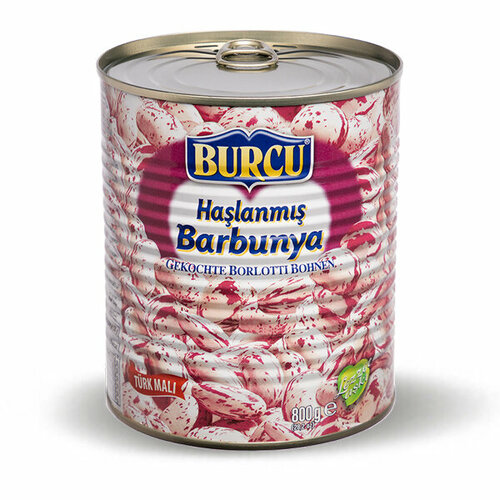 Фасоль красная вареная Barbunya BURCU, консервированная, турецкая для салатов 800 гр.