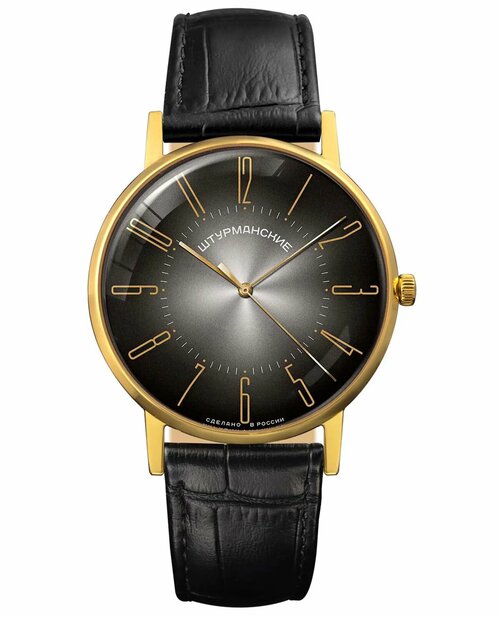 Наручные часы Штурманские VJ21/3466047, черный, золотой