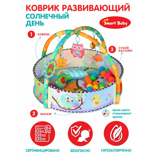 Развивающий коврик Smart Baby Солнечный день, JB0333530