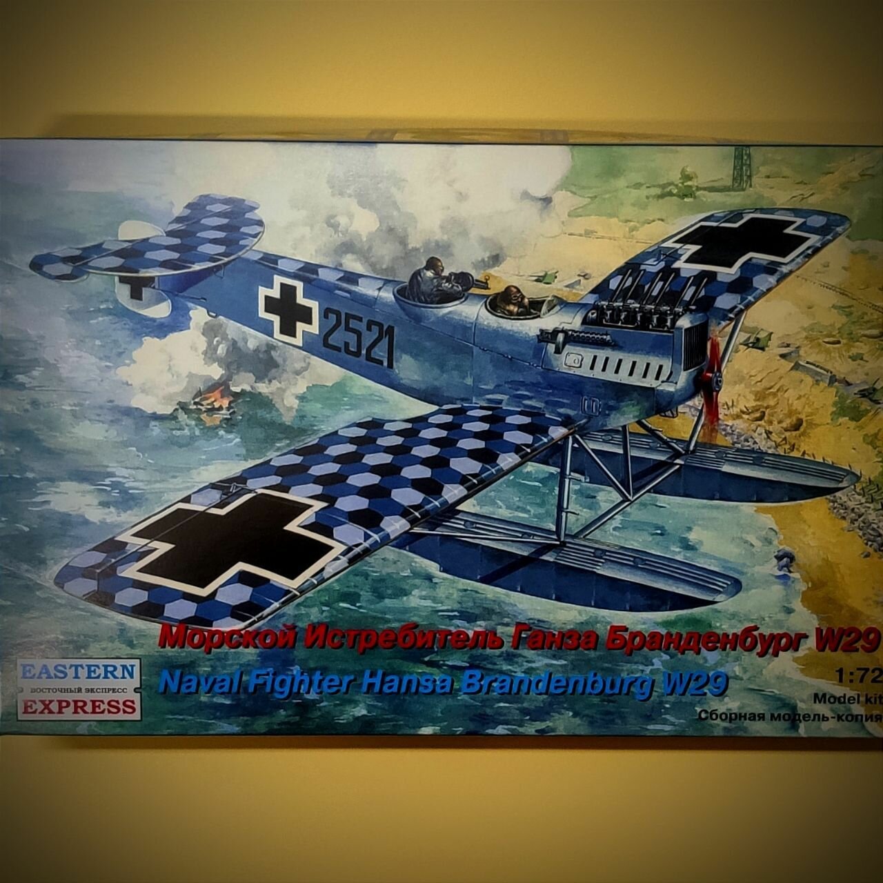 Сборная модель самолет-истребитель Hansa Brandenburg W.29, Восточный Экспресс, EE72163, 1/72