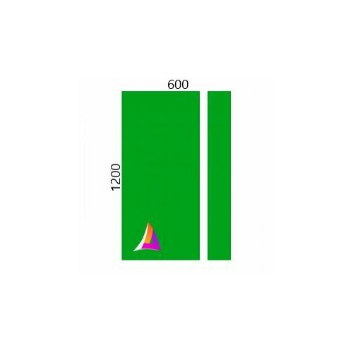 Пластик для лазерной гравировки(Зелёный на белом) 1200мм_600мм 1,3мм