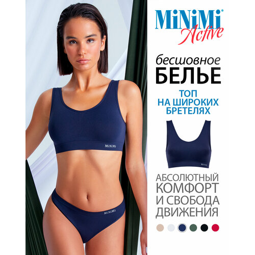 Топ MiNiMi, размер 48/50 (L/XL), синий топ minimi размер 48 50 l xl синий