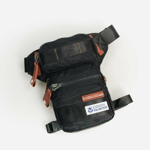 фото Сумка на пояс/фиксация на ноге volunteer, va-1662-13 black (19*32*7)