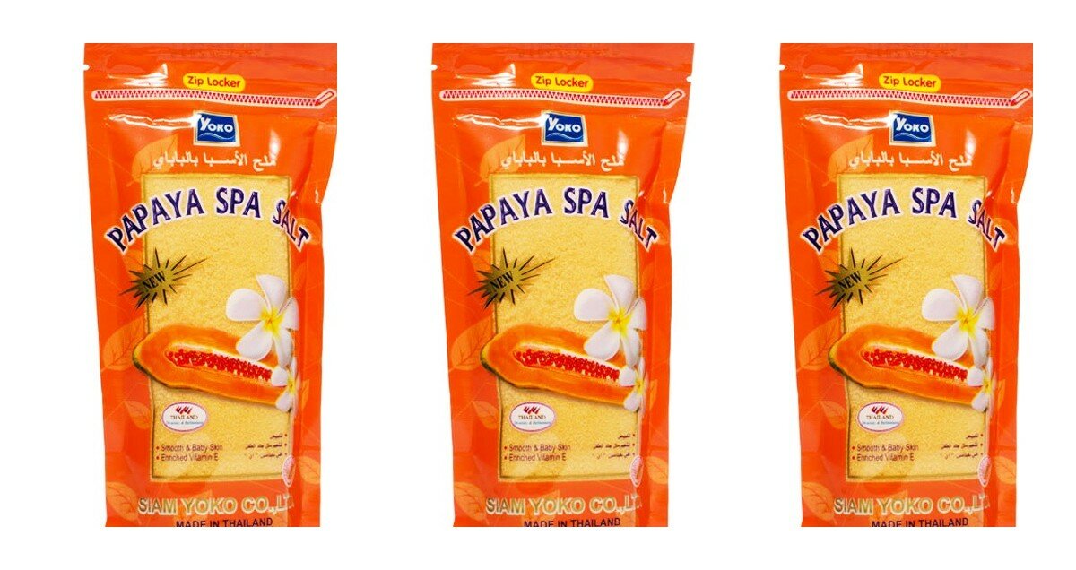 Скраб для тела Yoko, Spa Salt, солевой, папайя, 300 гр, 3 шт.