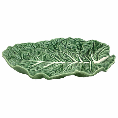 Керамическое блюдо, 37 см, зеленый, серия Капуста, Bordallo Pinheiro, BOR65000683