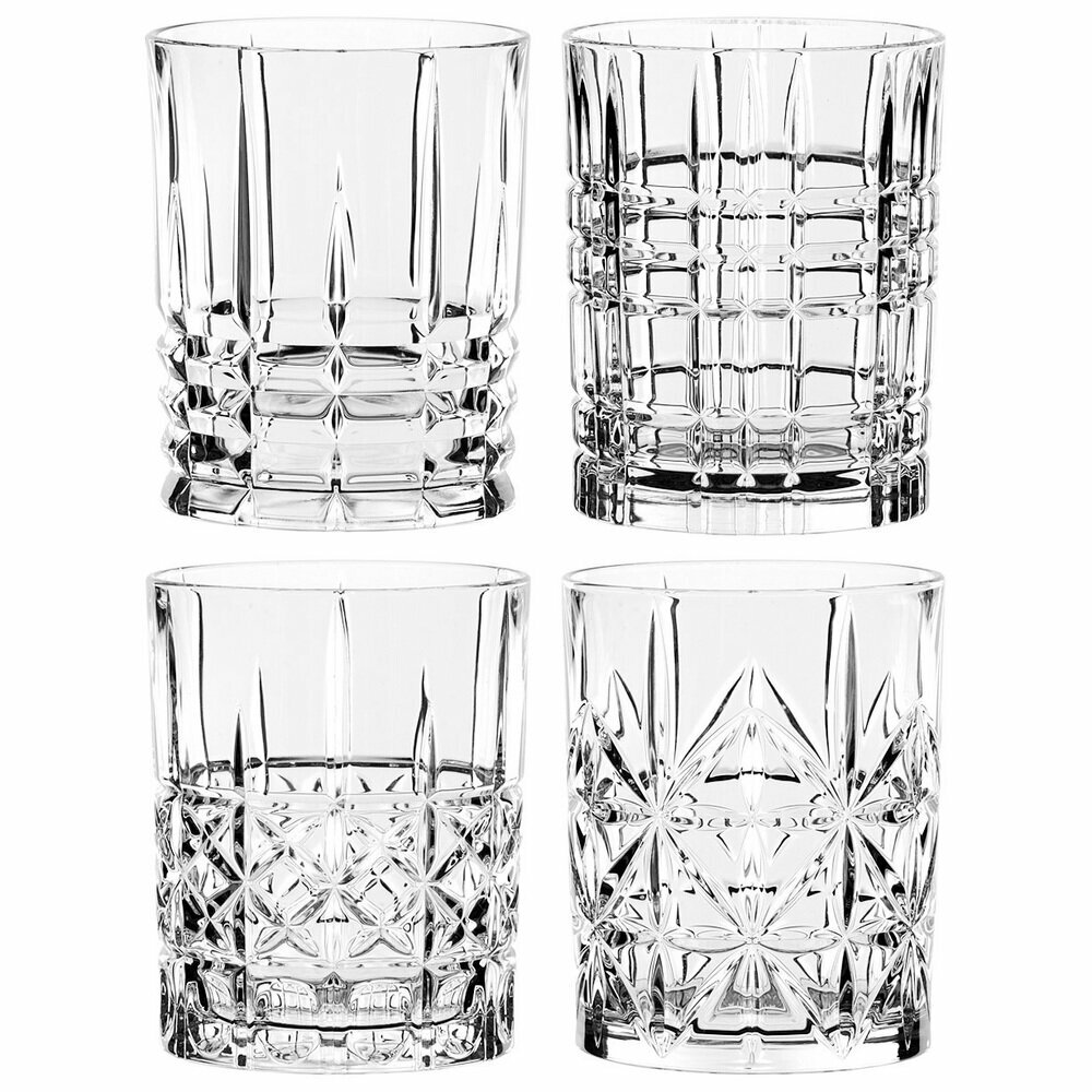 Набор из 4-х хрустальных стаканов для виски, 345 мл, прозрачный, серия Highland, Nachtmann, 95906