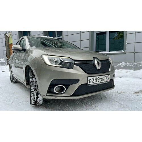 Утеплитель радиатора и бампера для Renault Logan 2018 - 2022 II Рено Логан