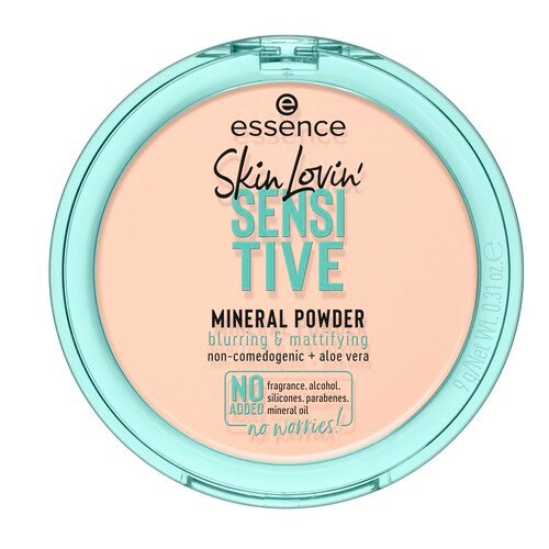 Пудра компактная для лица `ESSENCE` SKIN LOVIN` SENSITIVE минеральная для чувствительной кожи, тон 01 Translucent