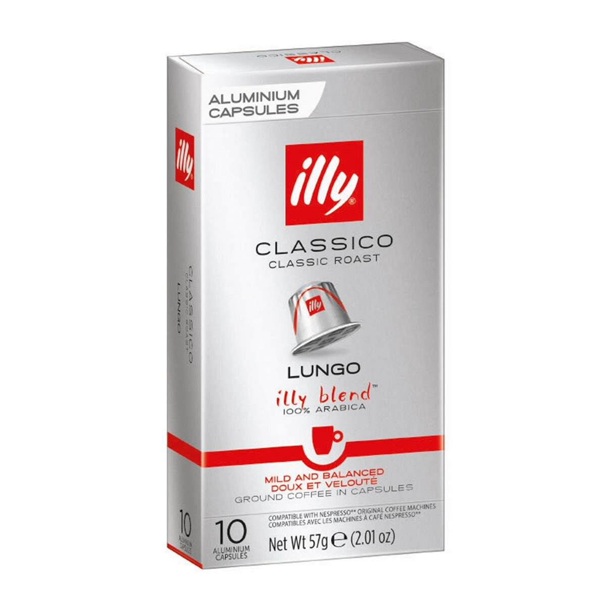 Кофе в капсулах illy Classico Lungo, 10 капсул