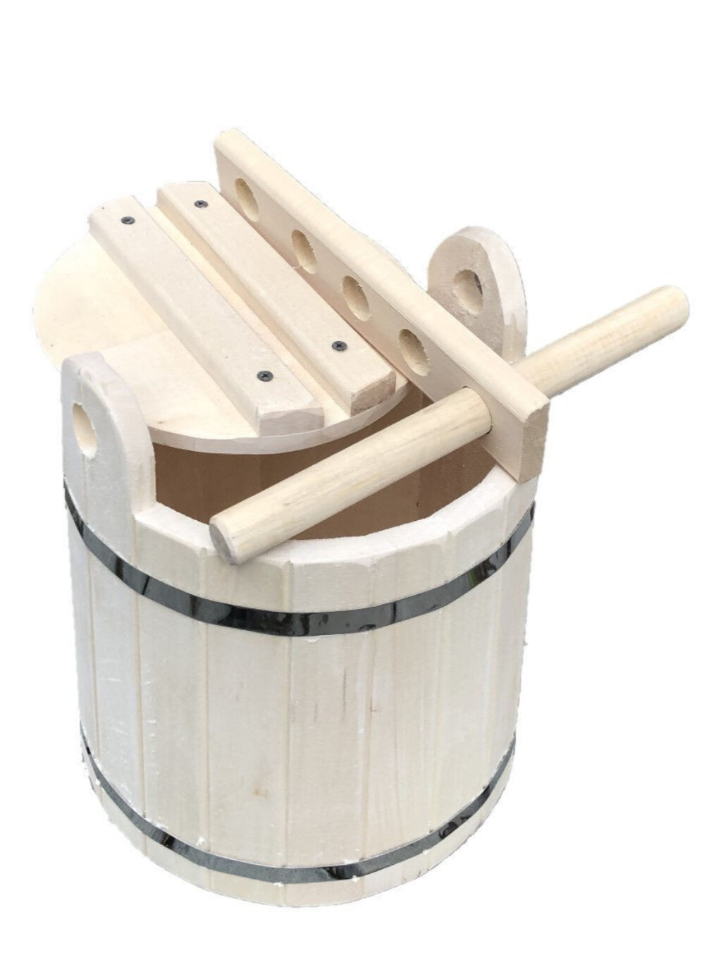 Кадка из липы для солений объемом 10 литров — фото 1