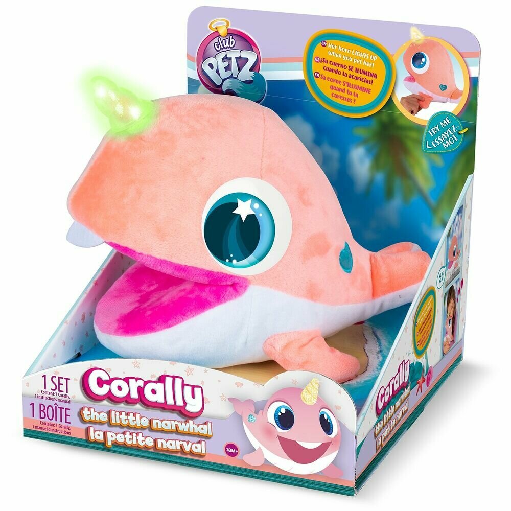 Интерактивная игрушка IMC Toys Club Petz Нарвал Corally 92136