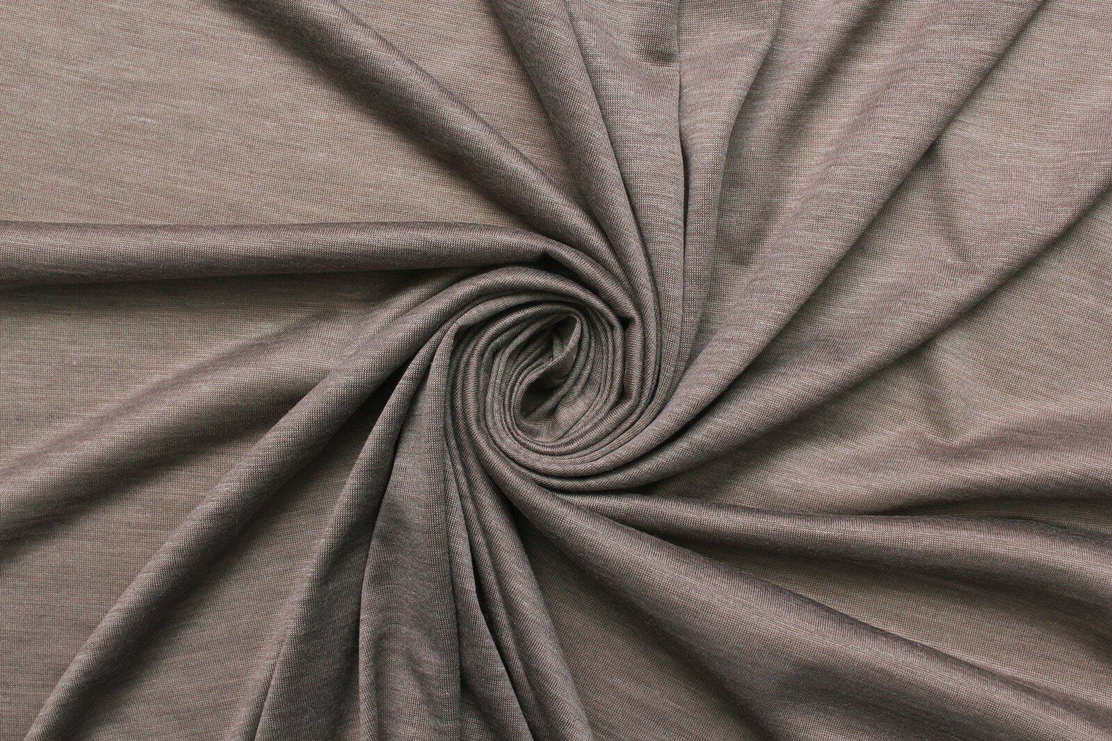 Ткань Трикотаж стрейч с шёлком серовато-бежевый меланж, ш140см, 0,5 м
