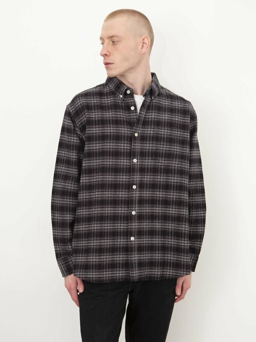 Рубашка Street Soul, размер 170 M, серый, черный