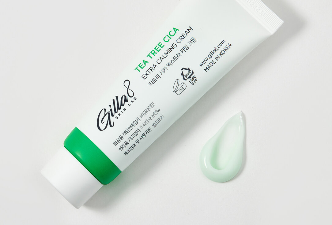 Успокаивающий крем для лица GILLA8 Tea Tree Cica Extra Calming Cream