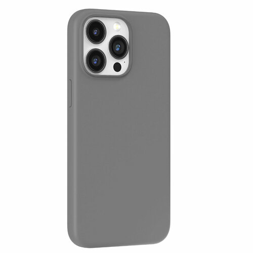 Чехол-накладка Devia Nature Series Silicone Case для iPhone 15 Pro (Цвет: Gray) чехол накладка для apple iphone 11 pro max devia nature series silicone case красный силикон