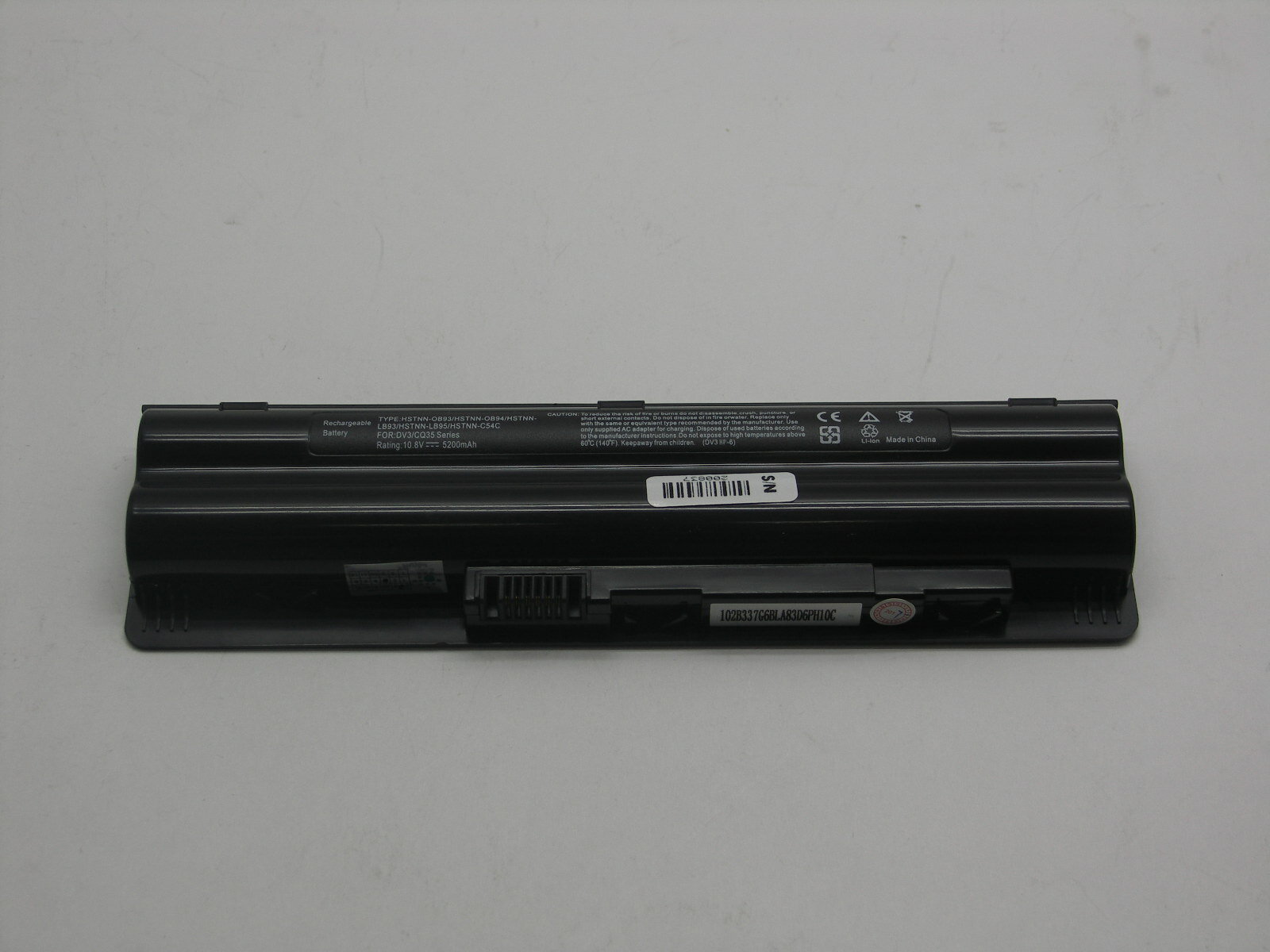 Акб HP CQ35, DV3-2000 Series. 10.8V 5200mAh PN: NU089AA, HSTNN-IB93 (DV3-2000)