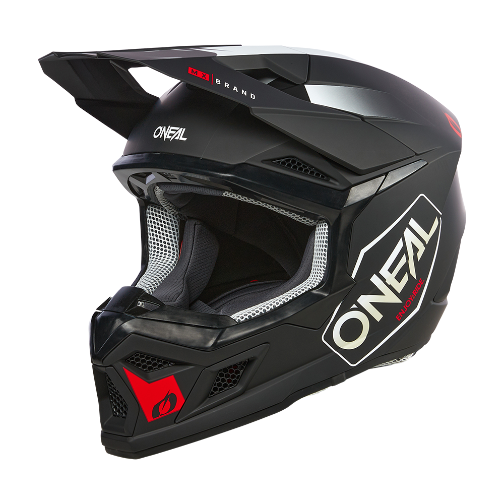 Шлем кроссовый O'NEAL 3Series Hexx V.24, черный/красный, размер XL