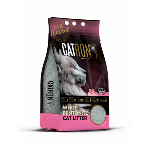 Catron Baby Powder Комкующийся наполнитель для кошек, детской присыпки 10л/8.7кг детская присыпка нежный уход baby puder 100г