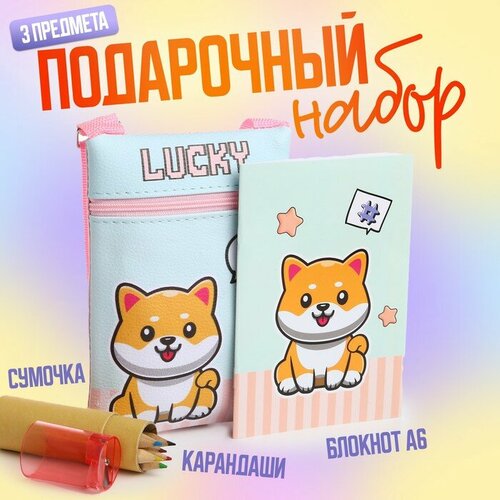 Подарочный набор для девочки Lucky сумка карандаши раскраска 565₽