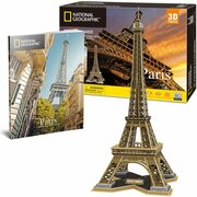 Пазл 3D Cubicfun National Geographic Эйфелева башня, 80 деталей
