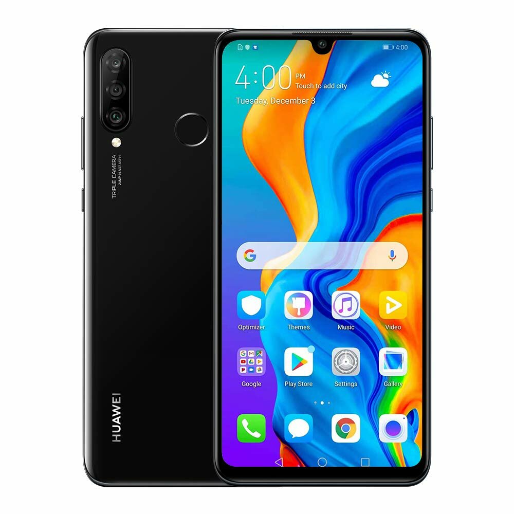 Смартфон HUAWEI P30 Lite 6/128 ГБ CN, Dual nano SIM, полночный черный