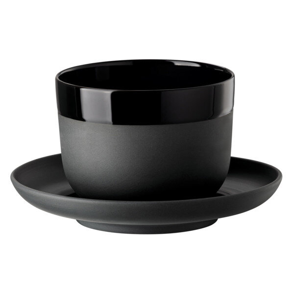 фото Чашка для эспрессо с блюдцем Rosenthal Капелло 210 мл, фарфор, черная